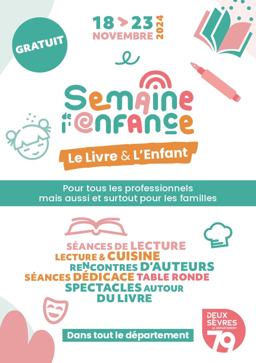 SEMAINE DE L’ENFANCE – LE LIVRE & L’ENFANT du 18 au 23 novembre 2024