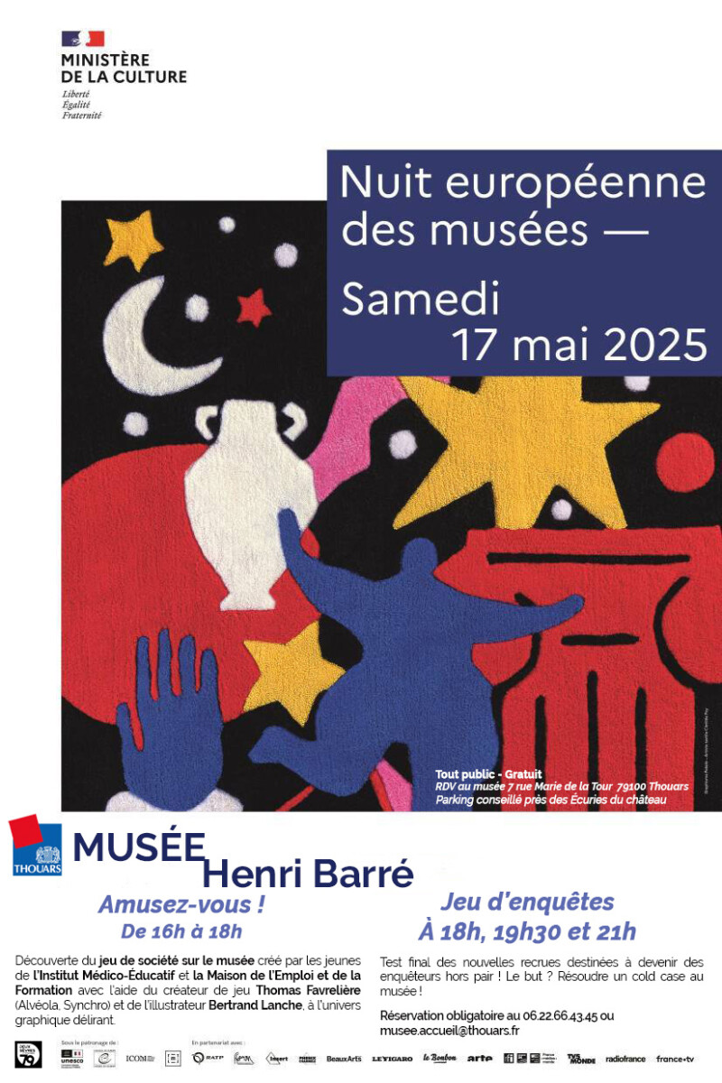 La Nuit européenne des musées s’invite au musée Henri Barré — Samedi 17 mai 2025