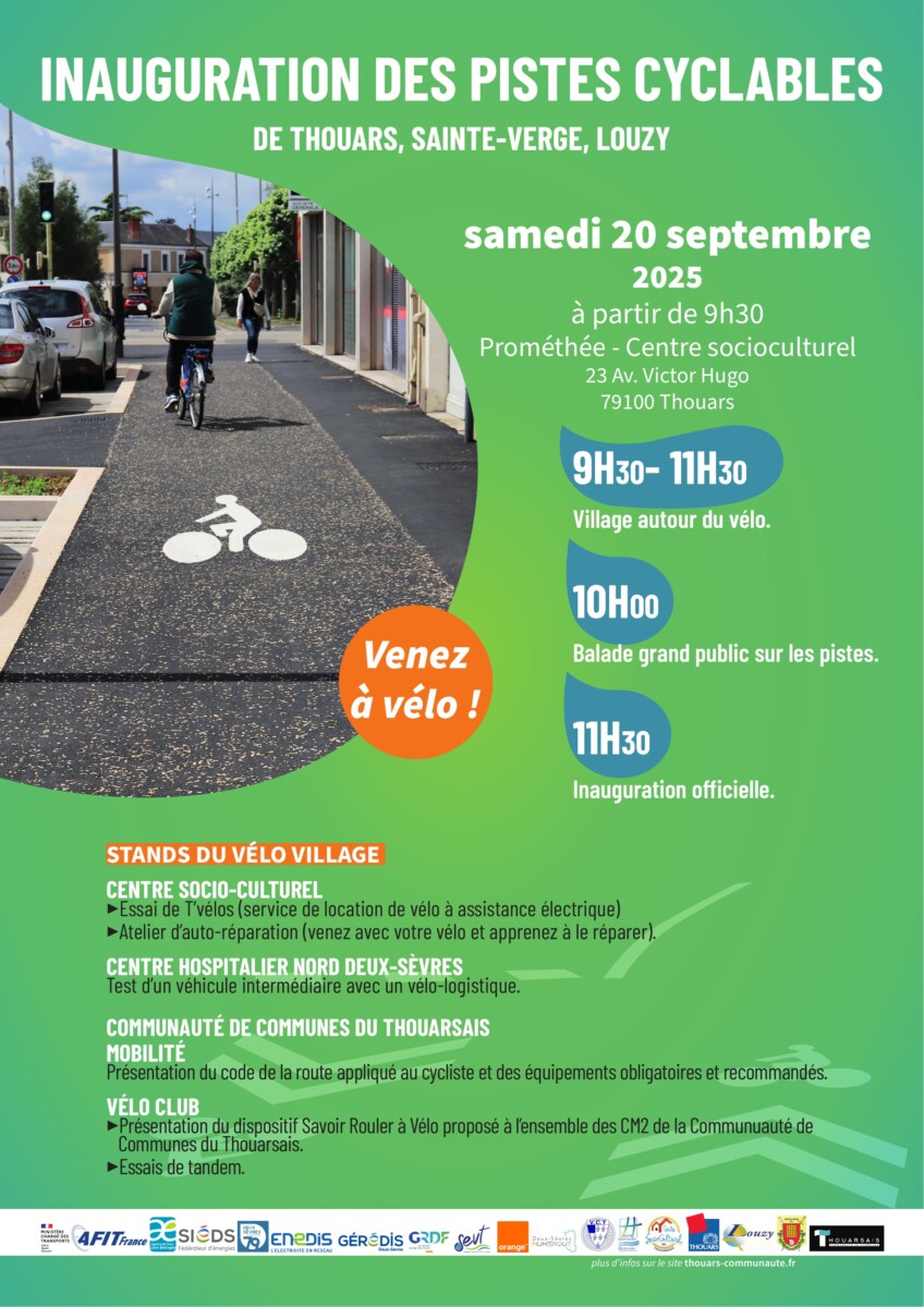 🚴‍♀️ Inauguration des nouvelles pistes cyclables