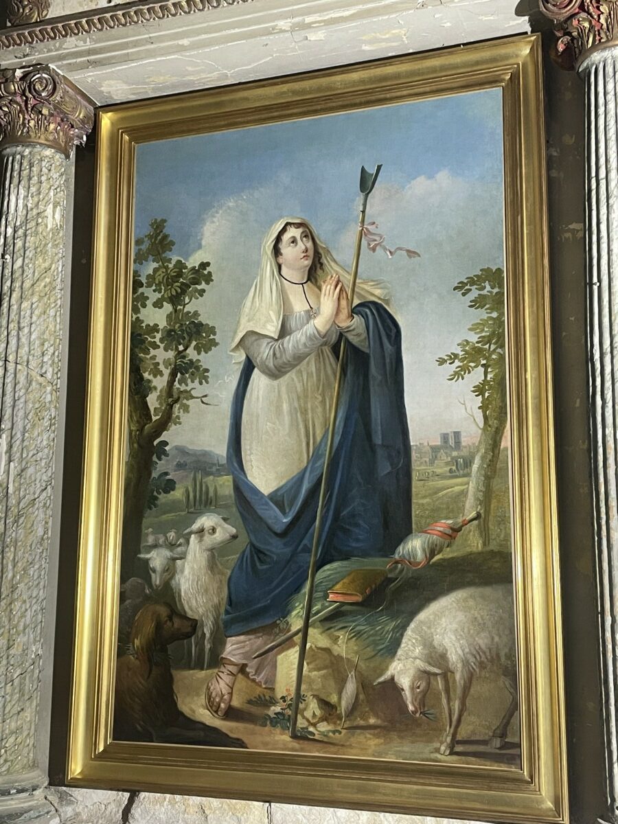 Le tableau “Sainte Geneviève” retrouve tout son éclat à l’église Saint-Médard
