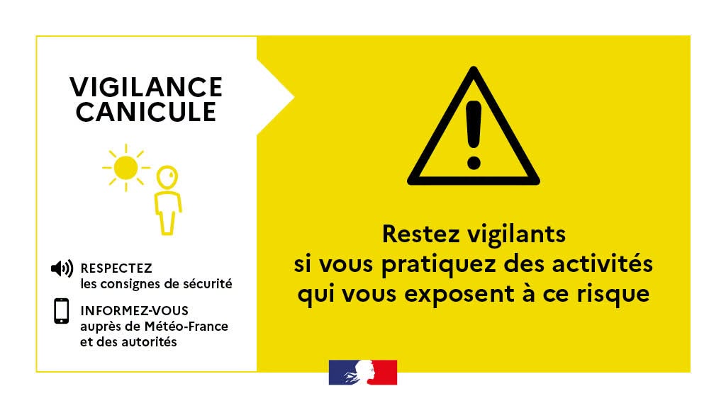 Le département des Deux-Sèvres en vigilance jaune canicule
