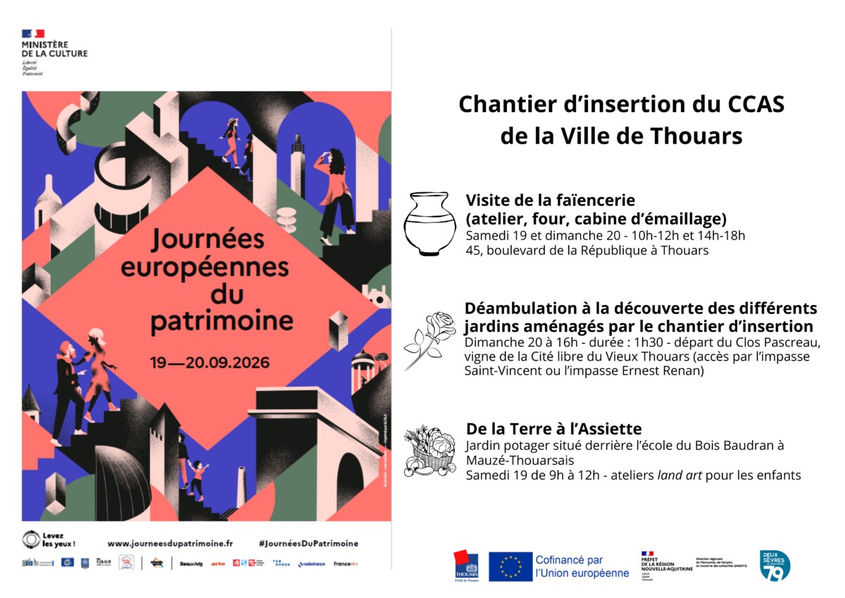 Journées européennes du patrimoine : découvrez le chantier d’insertion du CCAS